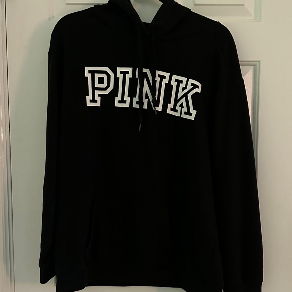 Women’s PINK Hoodie in Black